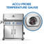 Barbecue à 5 brûleurs Rogue PRO-S 625 en acier inoxydable avec brûleur latéral et arrière infrarouge-107413912