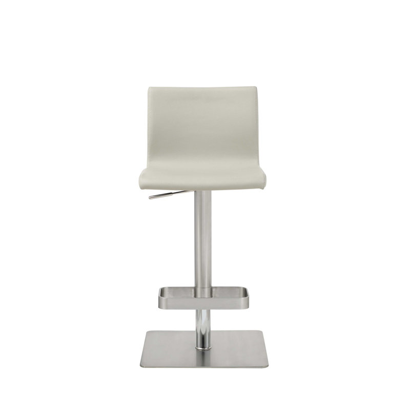 Watsons Adjustable Height Swivel 360 Barstool, Light Gray