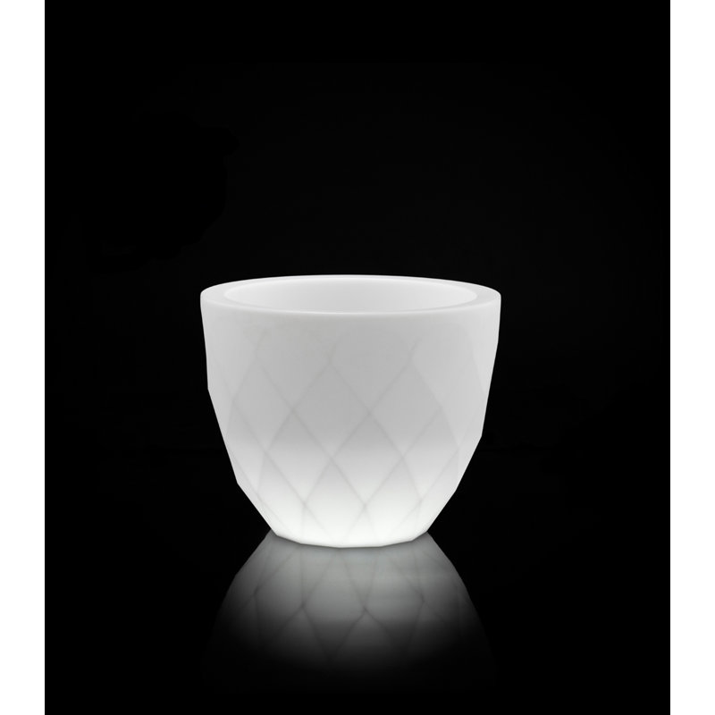 Vases Resin Pot Planter, Ice, 4.75" H x 5.5" W x 5.5" D