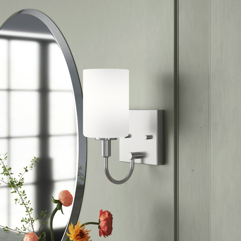 Rowley Dimmable Bath Sconce, Brushed Nickel