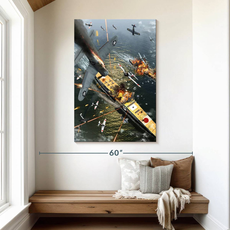 Keiri The Battle Of Midway, 48" H x 32" W