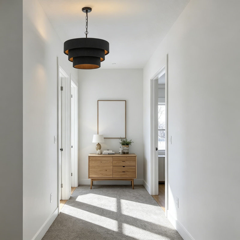 Lustre en rotin tissé à la main Boho, luminaire suspendu de style bord de mer moderne et ajustable de 3 pouces de 20 pouces pour îlot de cuisine, homologué UL