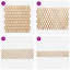 Clôture à treillis extensible vidaXL 2 pièces brun clair 39,37 po x 41,34 po
