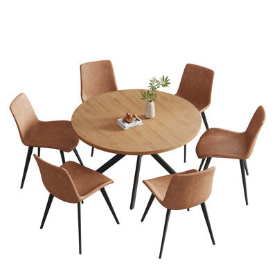 Table de salle à manger ronde Rohun