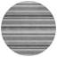 Tapis d'intérieur rond 8 po à rayures grises et noires lavables et antidérapants