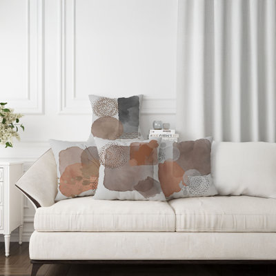 Ensemble de housse de coussin lavable et repassable 4 pièces