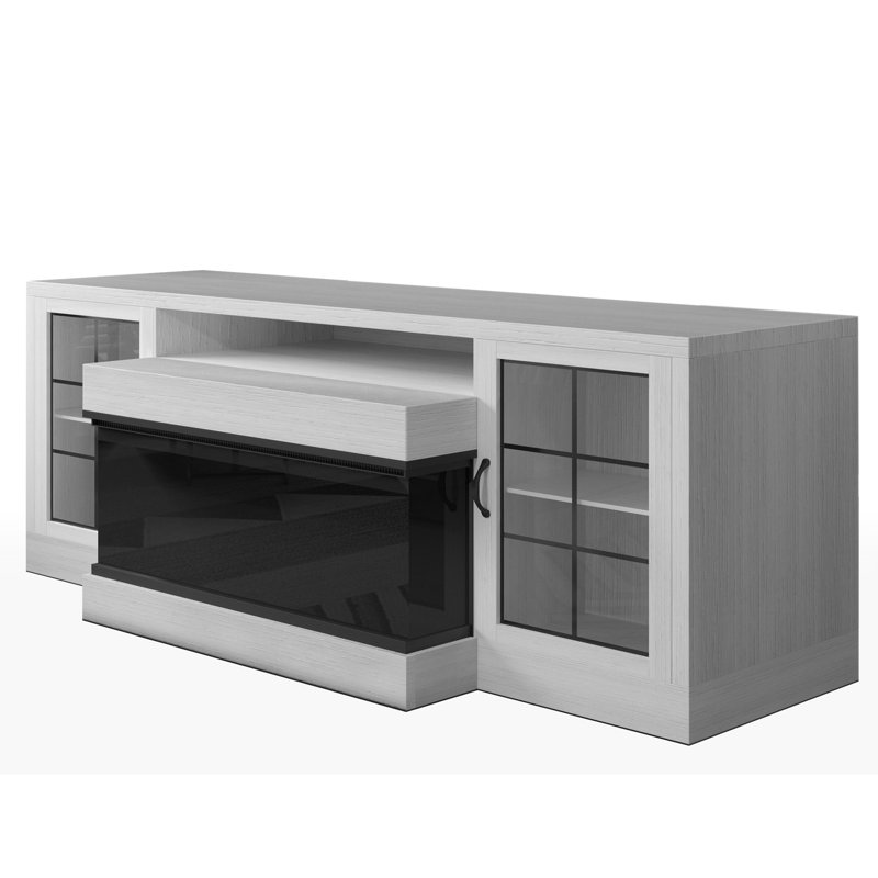 Charavector 60 Inch TV Stand For Tvs Up To 75" (Only TV Stand), Ancient White