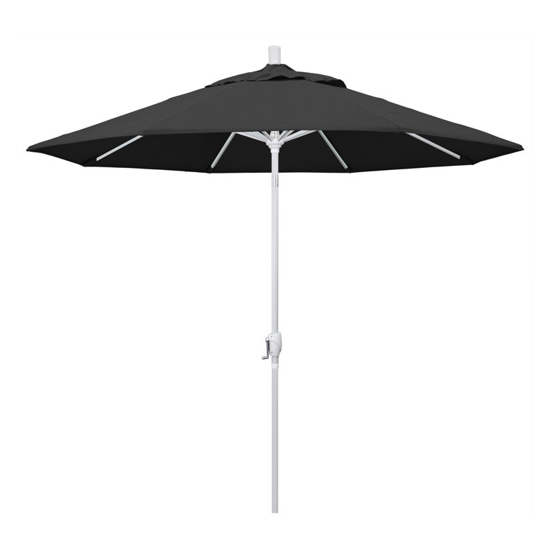 Parasol de marché 9 pi Ayomipo, Noir - Pacifica, Blanc