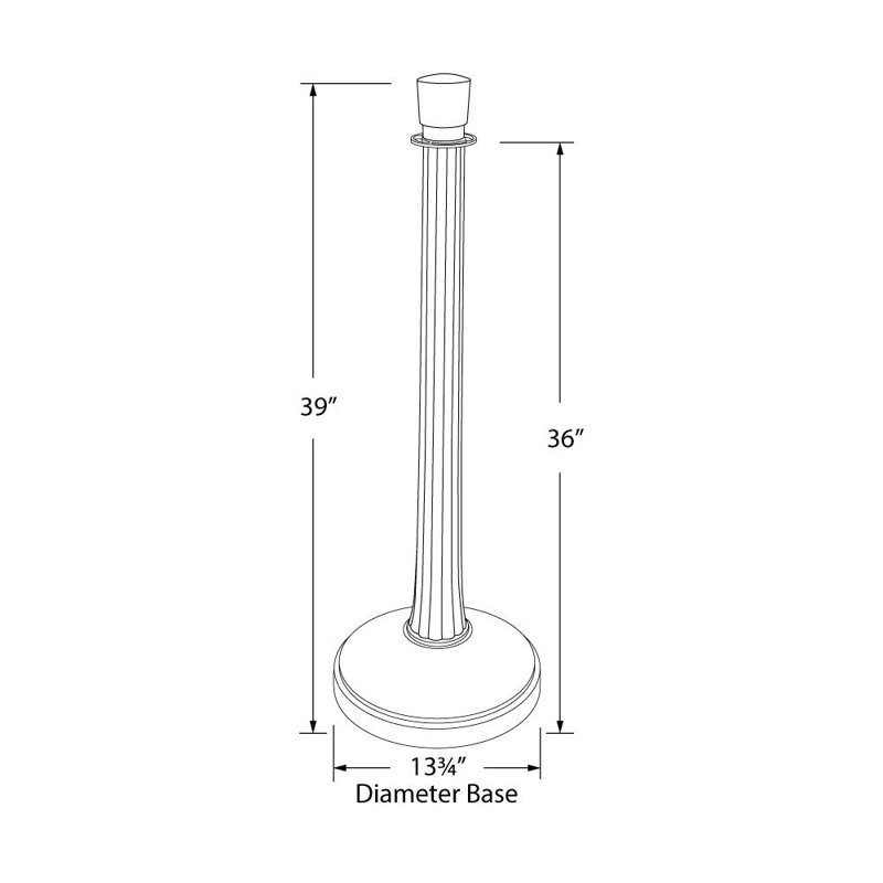 Produits architecturaux par Outwater L.L.C. H 39 po x l 13,75 po
