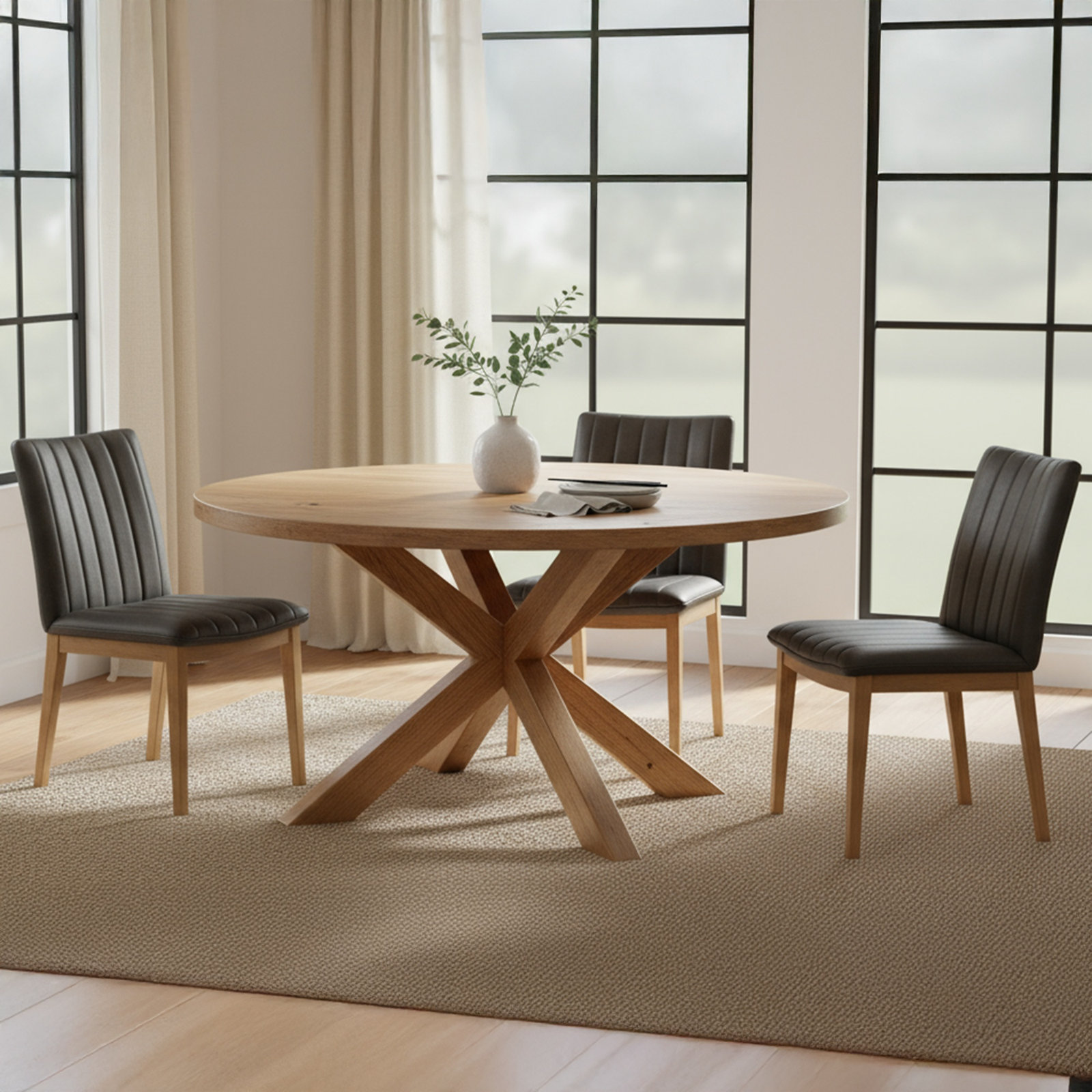 Joshua Genuine Leather Side Chair
