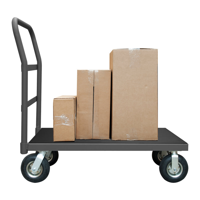 38.5'' H Utility Cart with Wheels, 38.5'' H x 51.63'' W x 30.38'' D