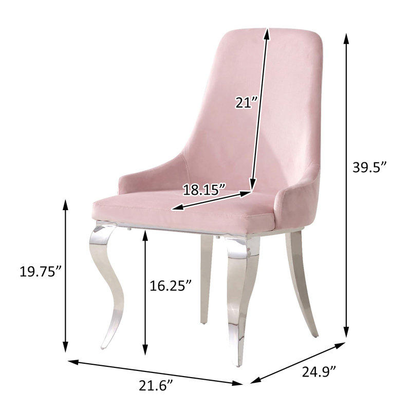 Ensemble de salle à manger à tréteaux 7 pièces Kemia, H 39,5 po x l 21,6 po x P 24,9 po, Blanc, Rose