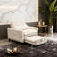 Corduroy Fabirc Fauteuil confortable pour petit appartement Chambre à coucher Balcon Petit canapé-lit Petit canapé avec coussin-2042136175