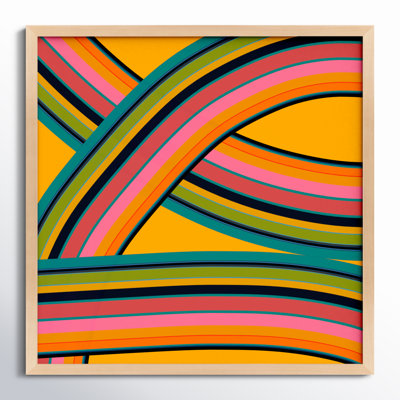 Twist Series I Fiesta Twist by Jacques Pilon - Picture Frame Graphic Art