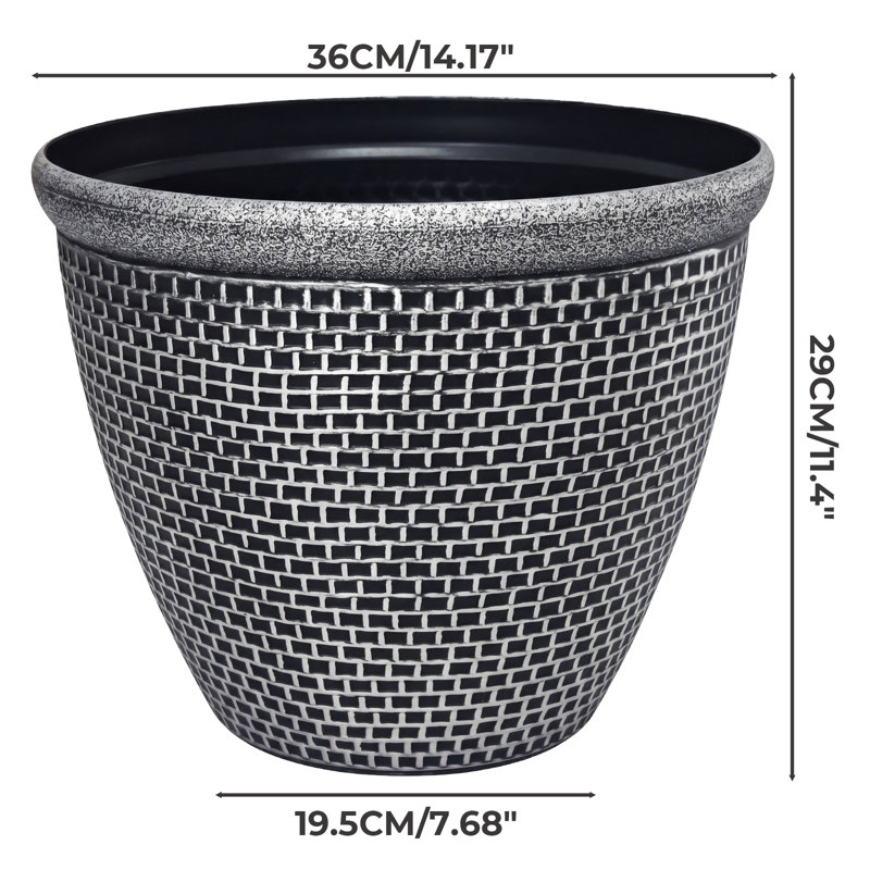 Planter, 29cm H x 36cm W x 36cm D