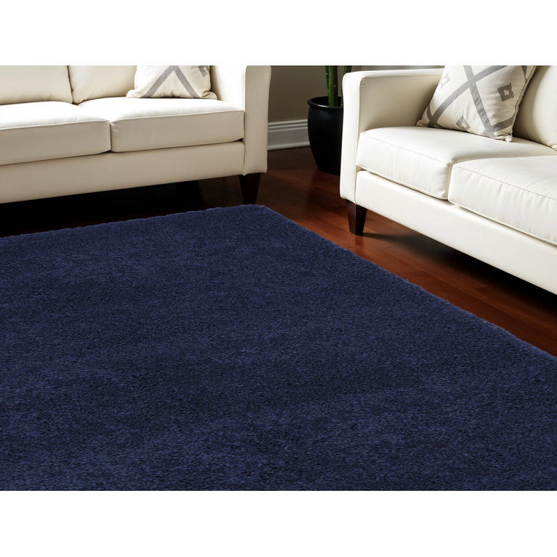 8' X 10' Blue Shag Area Rug
