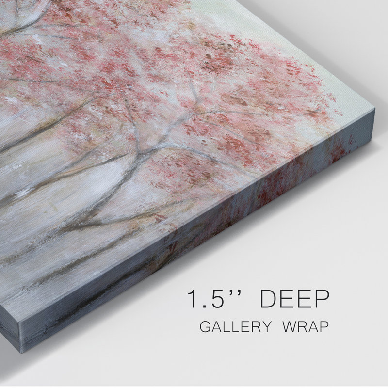 «Blush Spring» - peinture sur toile tendue, H 27 po x l 18 po x P 1 po