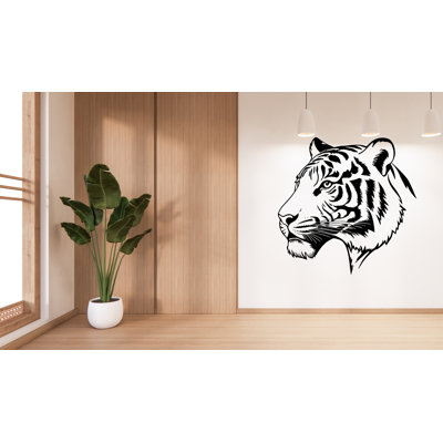 Tiger Wall Decal, Tiger Wall Art, Tiger Room Wall Decor Wolf Tiger Wall Sticker Wolf Wall Decor Animals Stickers Safari Jungle Wildlife Decor