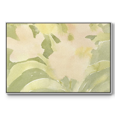 " Verdant Floral Abstract II " Painting Print