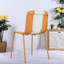 Ensemble de 4 chaises de salle à manger robustes, en PP et en métal, pour l'intérieur et l'extérieur