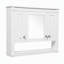 Armoire de salle de bain murale avec miroir et rangement
