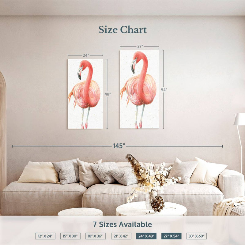 Brampt Gracefully Pink VI, 54" H x 27" W
