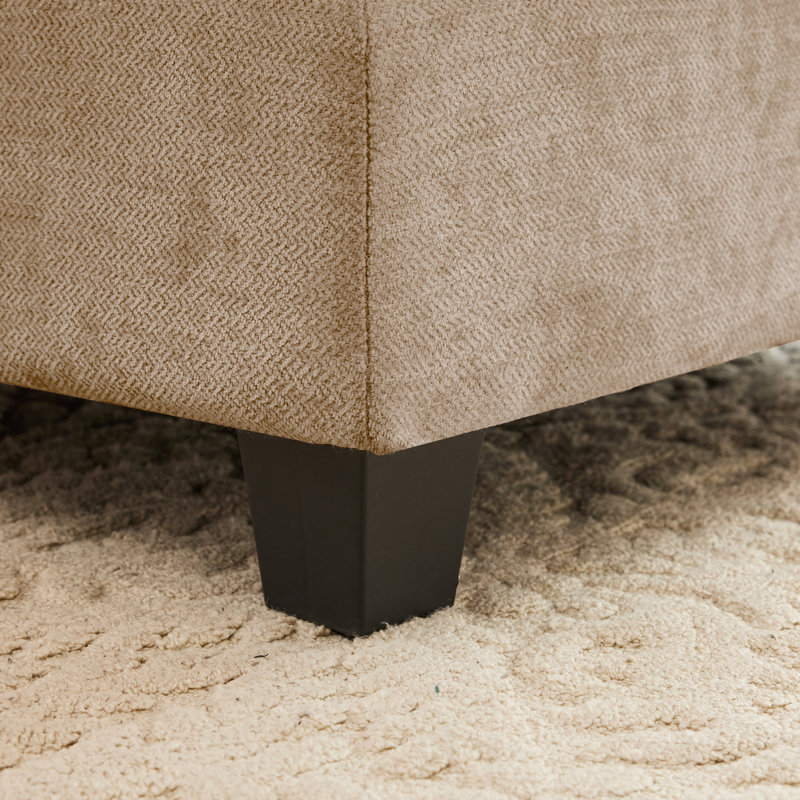 Coussins en chenille à 2 coussins modulaires Camel