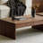 Solid wood coffee table with retro design