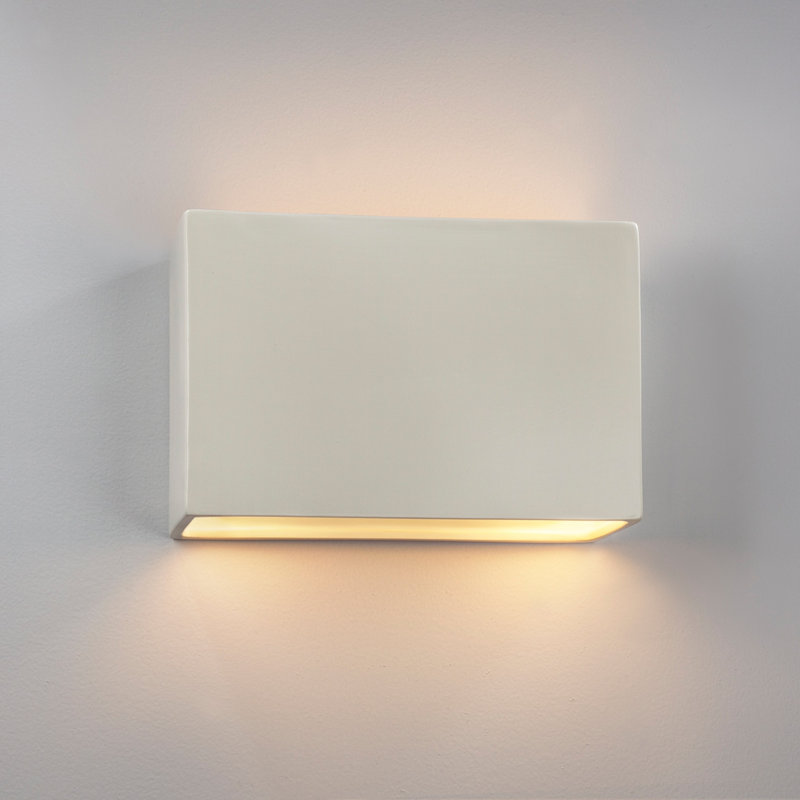 Ambiance Collection™ LED Outdoor Flush Mount, Matte White, 6" H x 10" W x 4" D, No