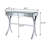 2-Drawer Console Table Clear Mirror