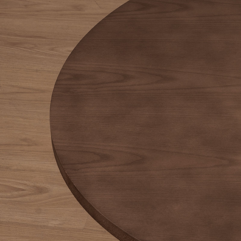 Astraea Round Wood Dining Table, 29.6"H x 40"L x 40"W, Walnut
