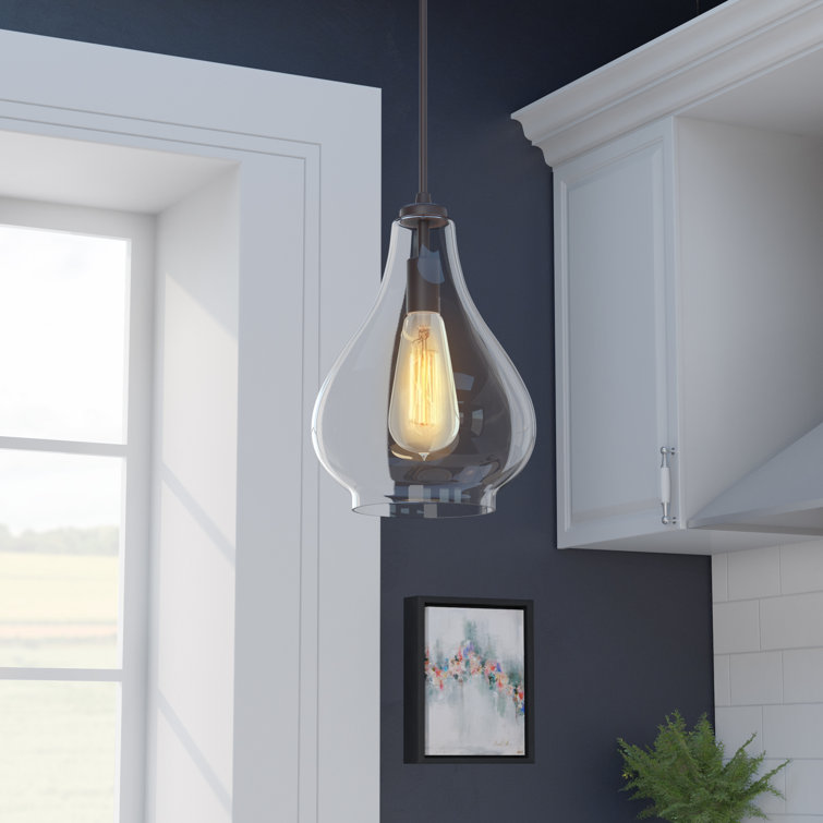 Luminaire suspendu simple 1 lumières Castorena