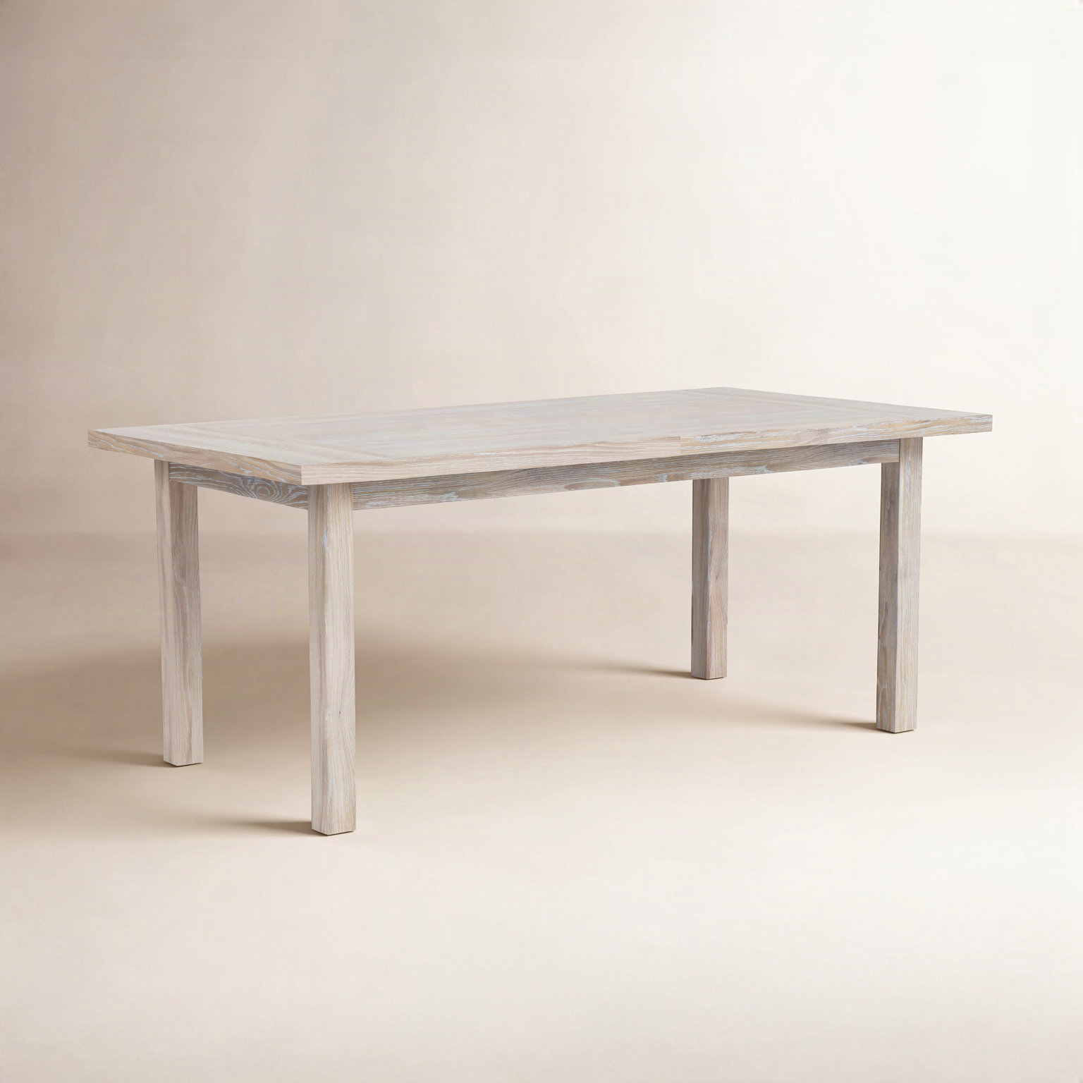 Lana 60" Extendable Oak Dining Table, Natural