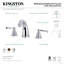 Robinet de salle de bain espacé Kingston-57651928