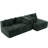 Boneless 101.2" Sectional Sofa Full-Compressed Sofa Modular Sofa