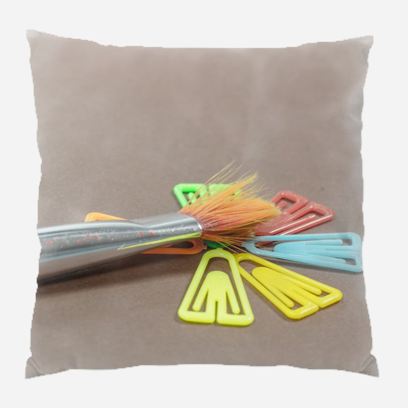 Coussin décoratif brosse Bardem, Microsuède, Intérieur