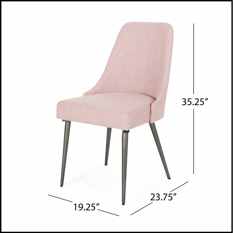 Ensemble de 2 chaises de salle à manger Modern, Rose