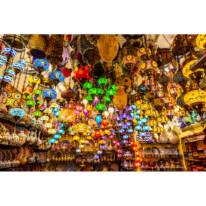 Turkish Lamps by Subodh Agnihotri - Wrapped Canvas Print, 30cm H x 46cm W