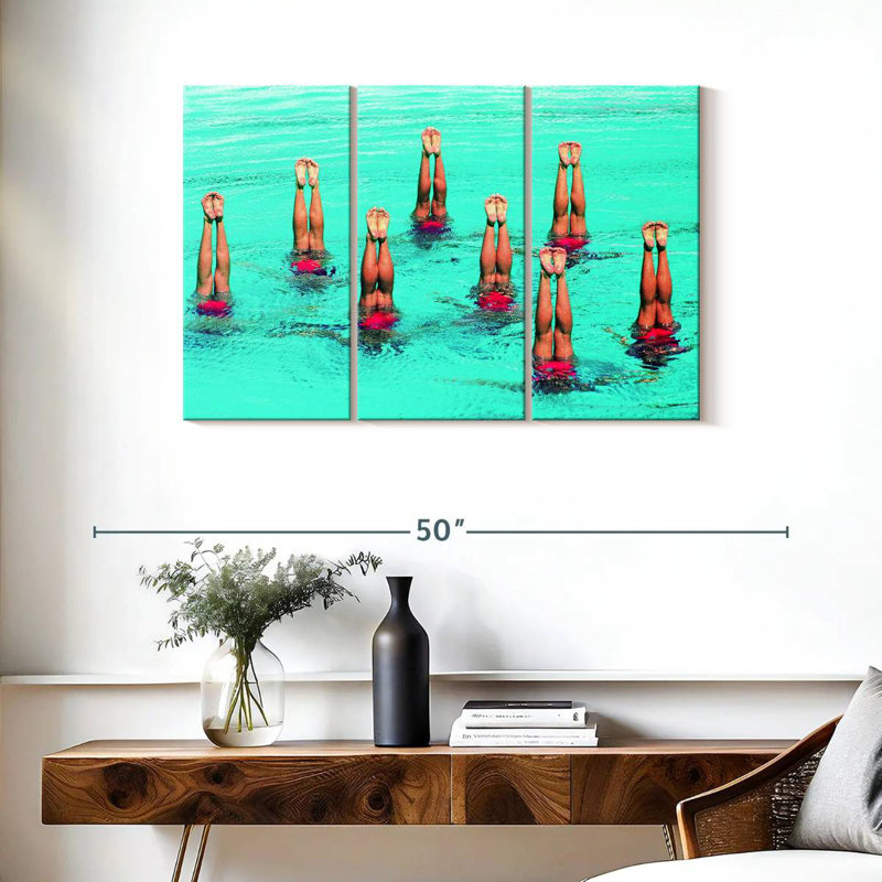 Sireci Inverted Synchronized Swimming, 24" H x 38" W