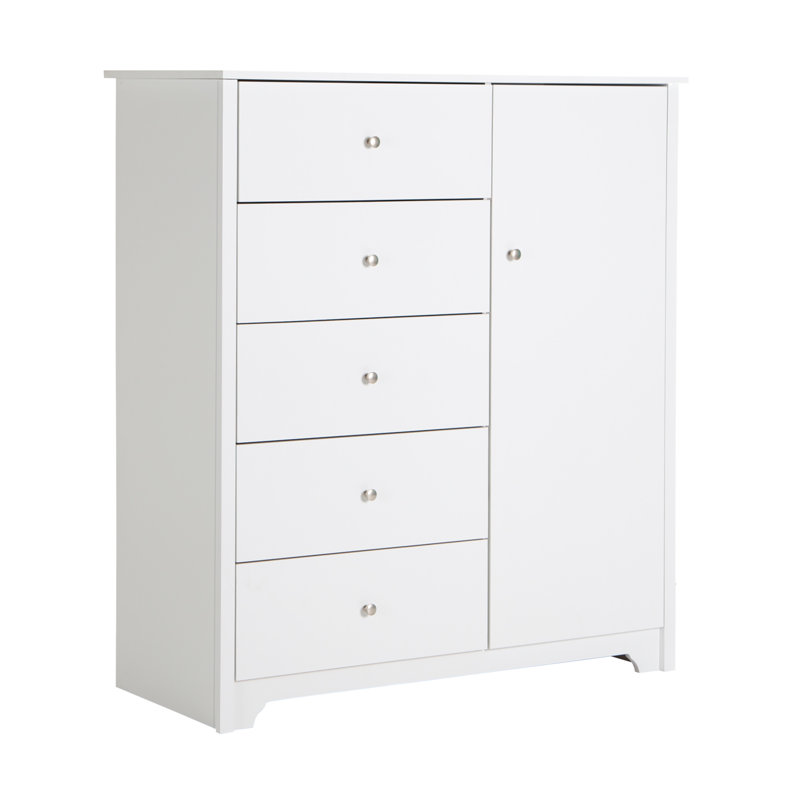 Jayra 47'' W 5 - Drawer Dresser, White