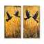 «Dark Crows In The Cornfield I», art mural 2 pièces-740045471-740045470