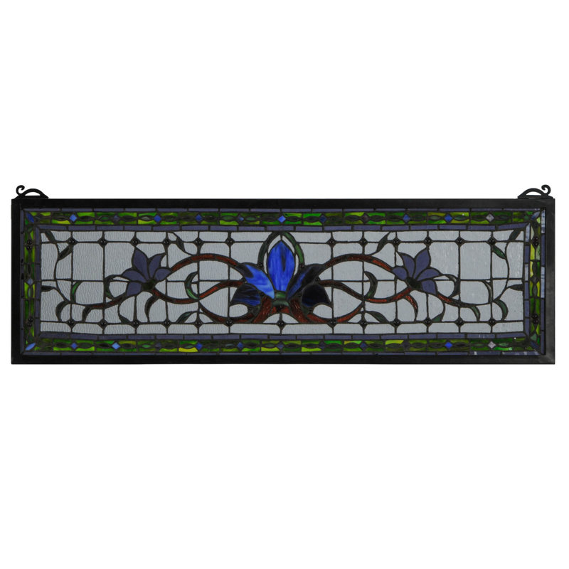 Vitrail de conte de fées de 33 po x H 10 po