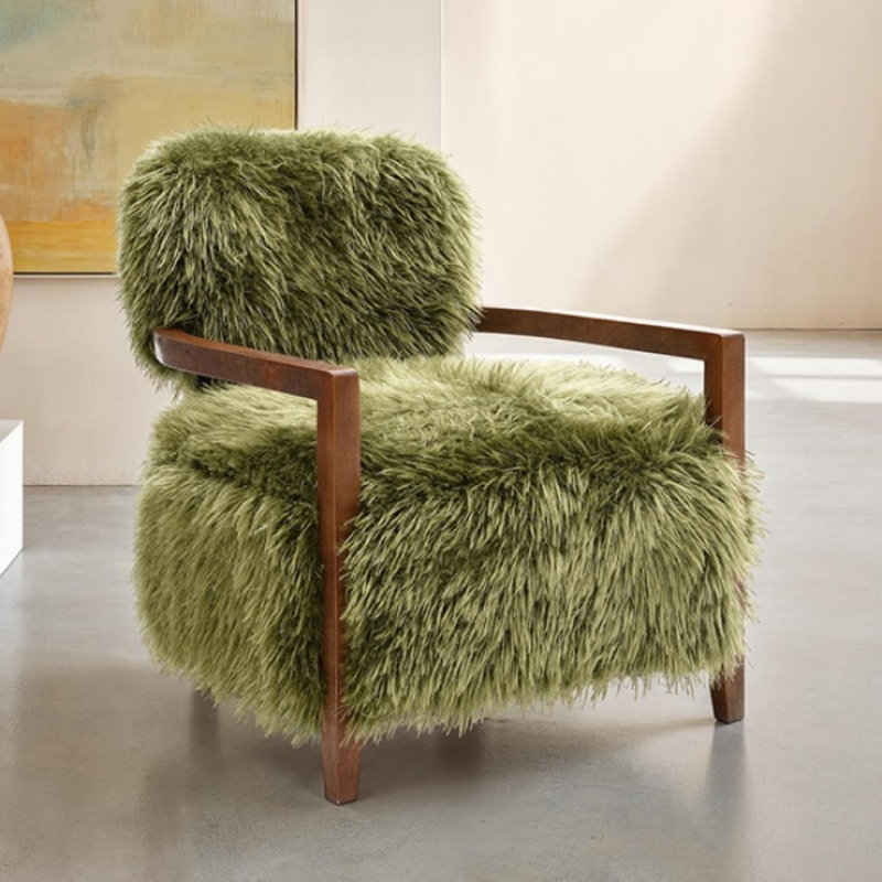 Fauteuil d'appoint Savitha, Vert