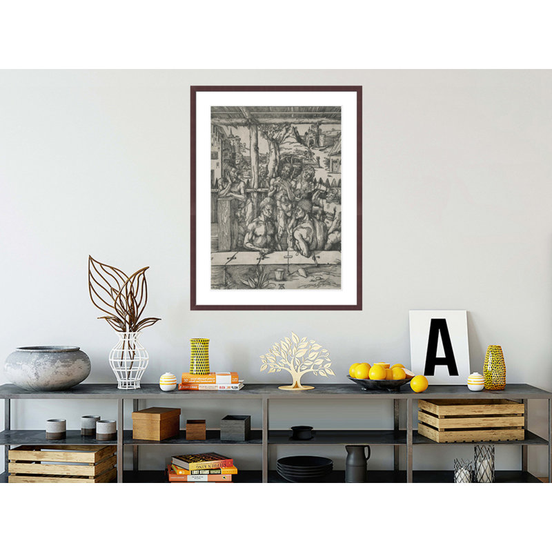 «Das Mannerbad» par Albrecht Dürer, H 41,5 po x l 31,72 po