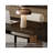 Minimalist Long Table with Geometric Wood Base-653506285