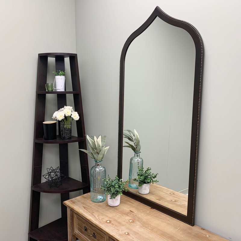 Aspynn Arch Mirror, 47.38" x 23.38", Rubbed Bronze