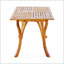 Table de salle à manger d'extérieur rectangulaire en bois massif avec finition en teck, durable et élégante pour les repas en plein air-1833779573