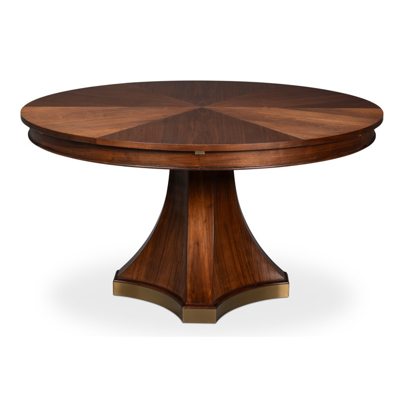 Chelsea Round Walnut Wood Dining Table