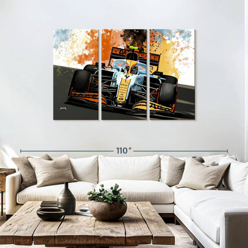 Mehar Lando Norris, 48" H x 74" W