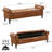 Tufted Upholstered Storage Bench with Nailhead Trim and Rolled Arm Design-1768078726-1768078724